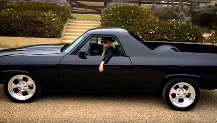 Lady Gaga with her El Camino