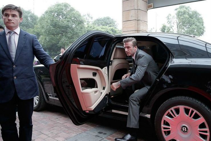 David Beckham's Bentley Mulsanne
