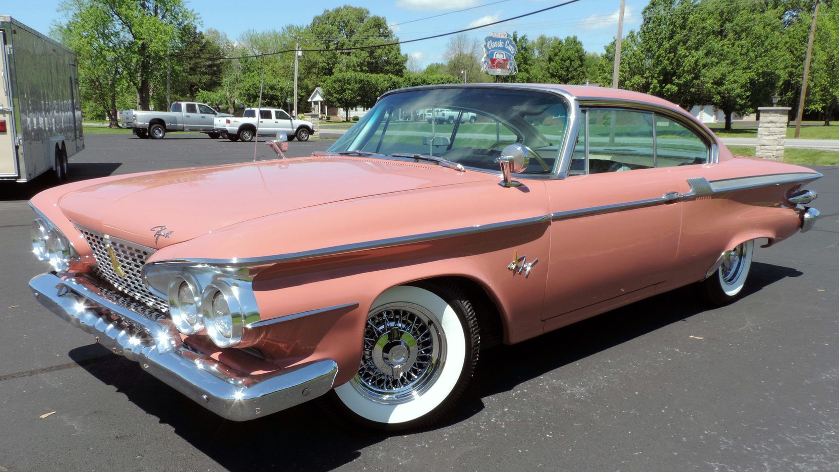 Pink 1961 Plymouth Fury