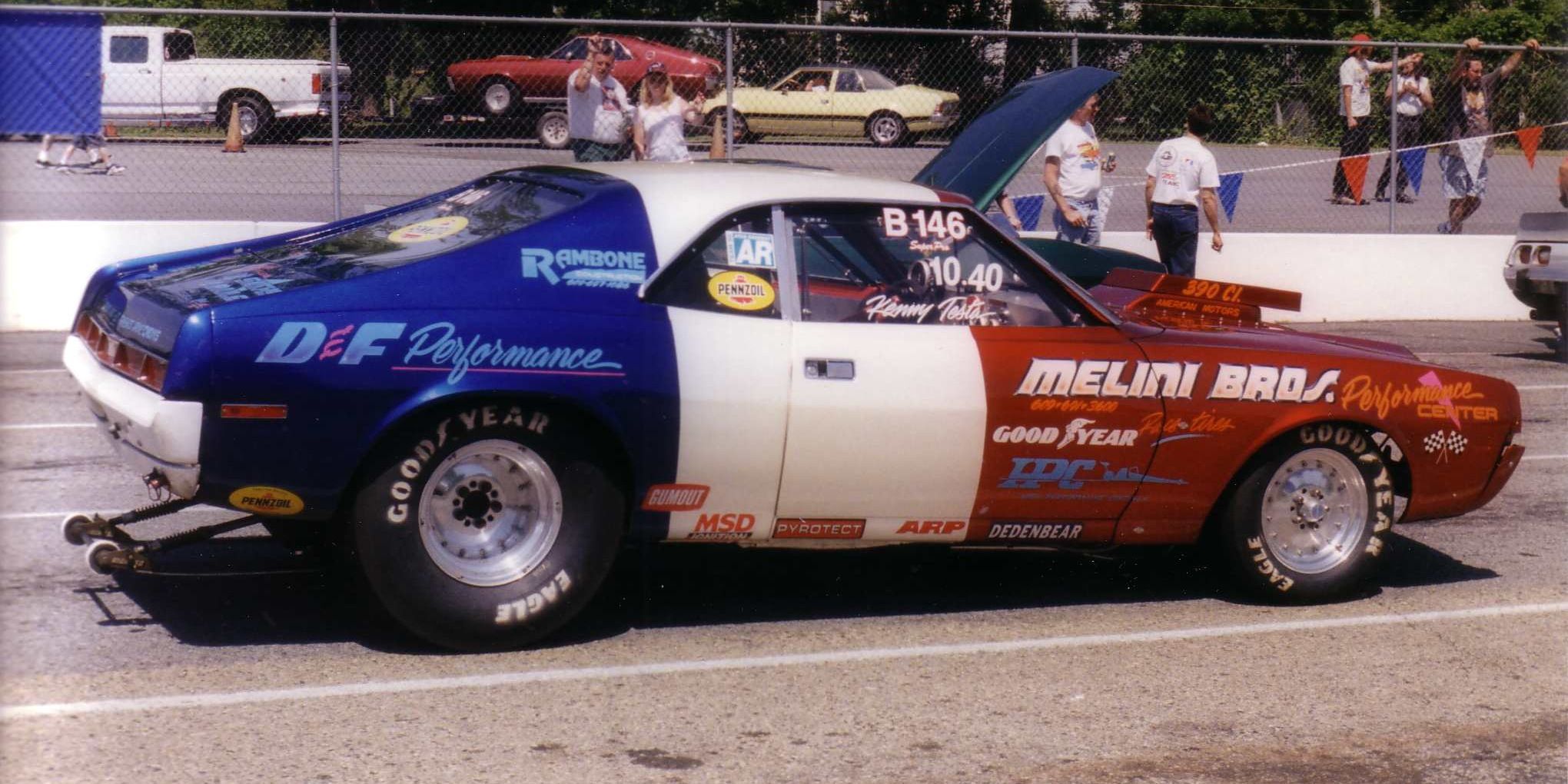 A 1970 AMC Javelin that was used as a race car in the Trans-Am series