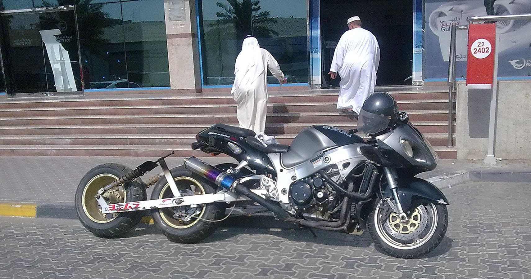 A Very Weird Three-Tired Motorcycle