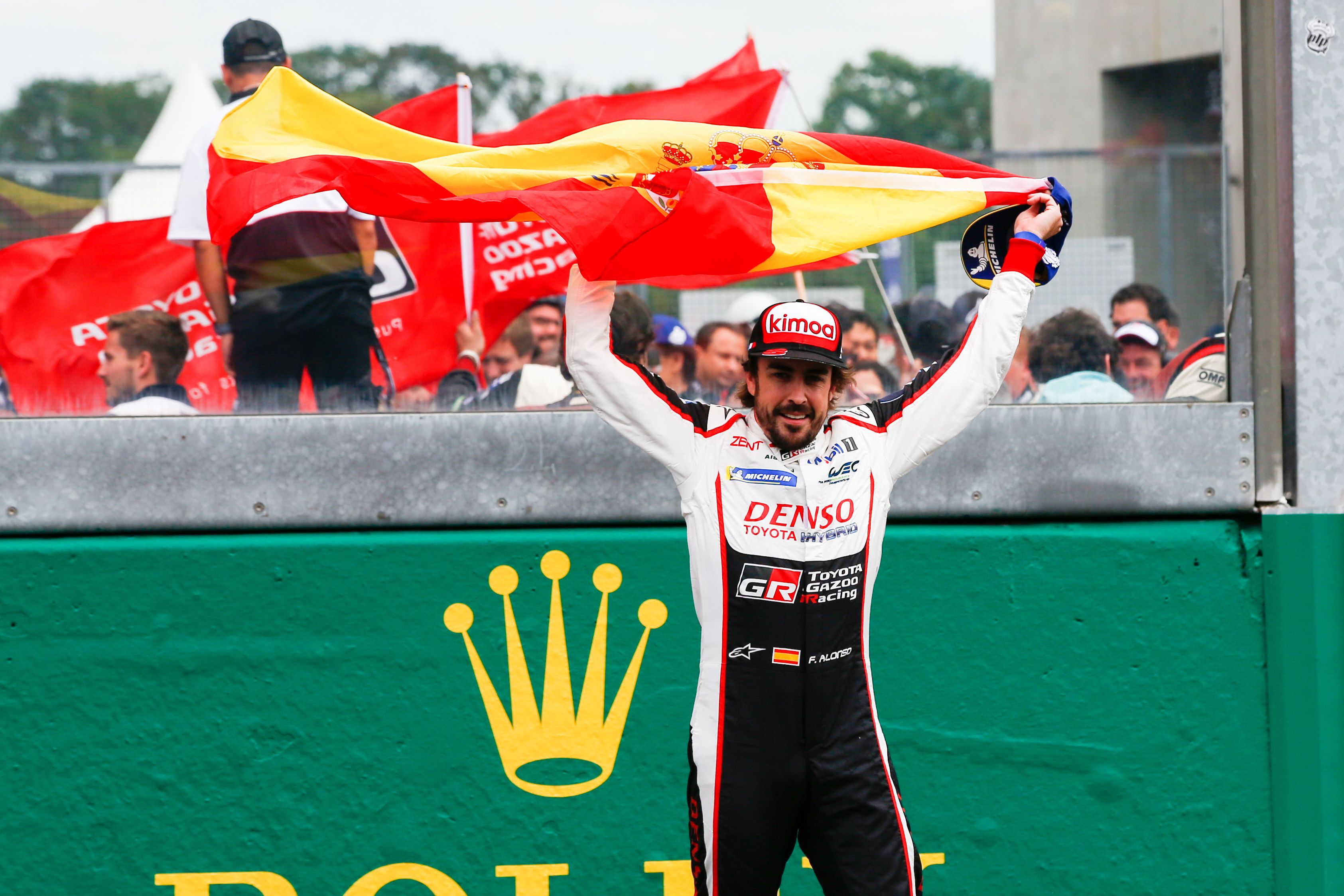 Fernando Alonso at the 2018 Le Mans race