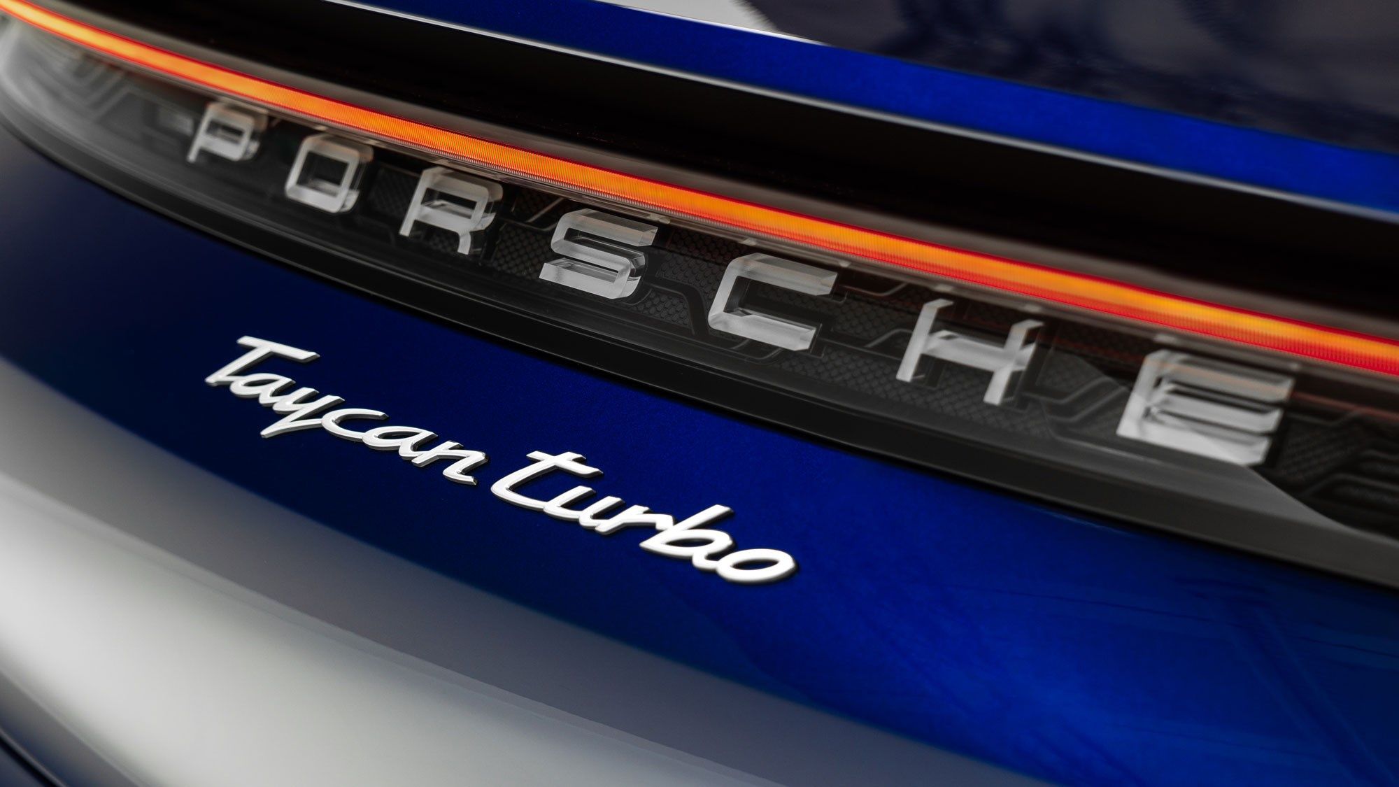 Porsche Taycan turbo badge
