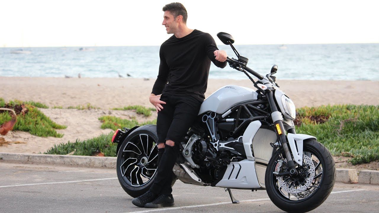 A rider with his mighty Ducati XDiavel