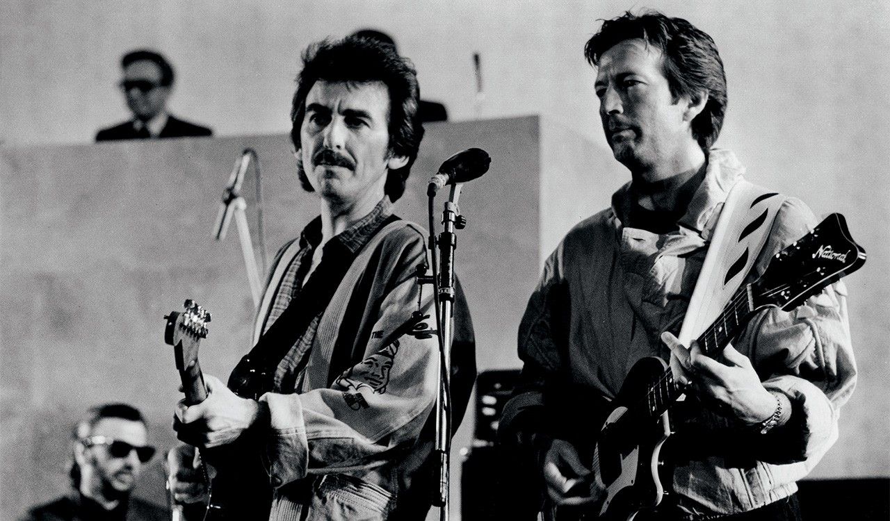 Eric Clapton and George Harrison