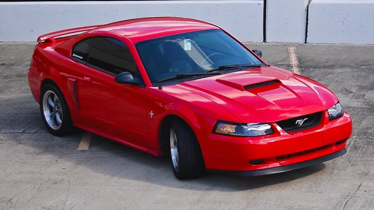Red 2003 Ford Mustang