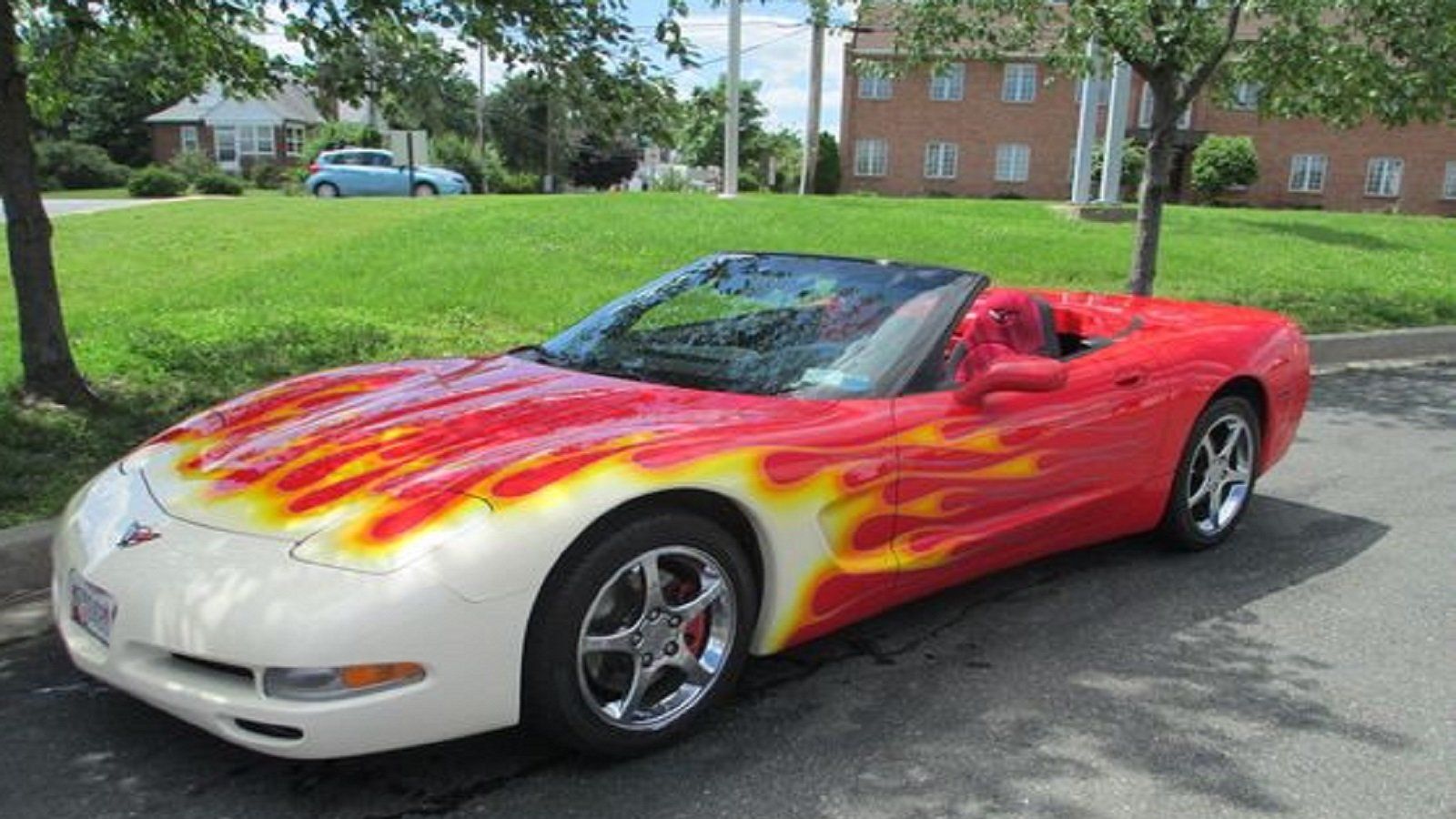 Corvette convertible is a bag of Flamin' Hot Cheetos on wheels