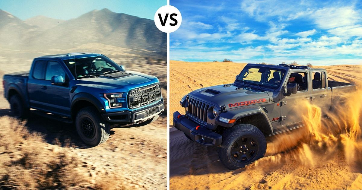 Ford Ranger Raptor Vs Jeep Gladiator