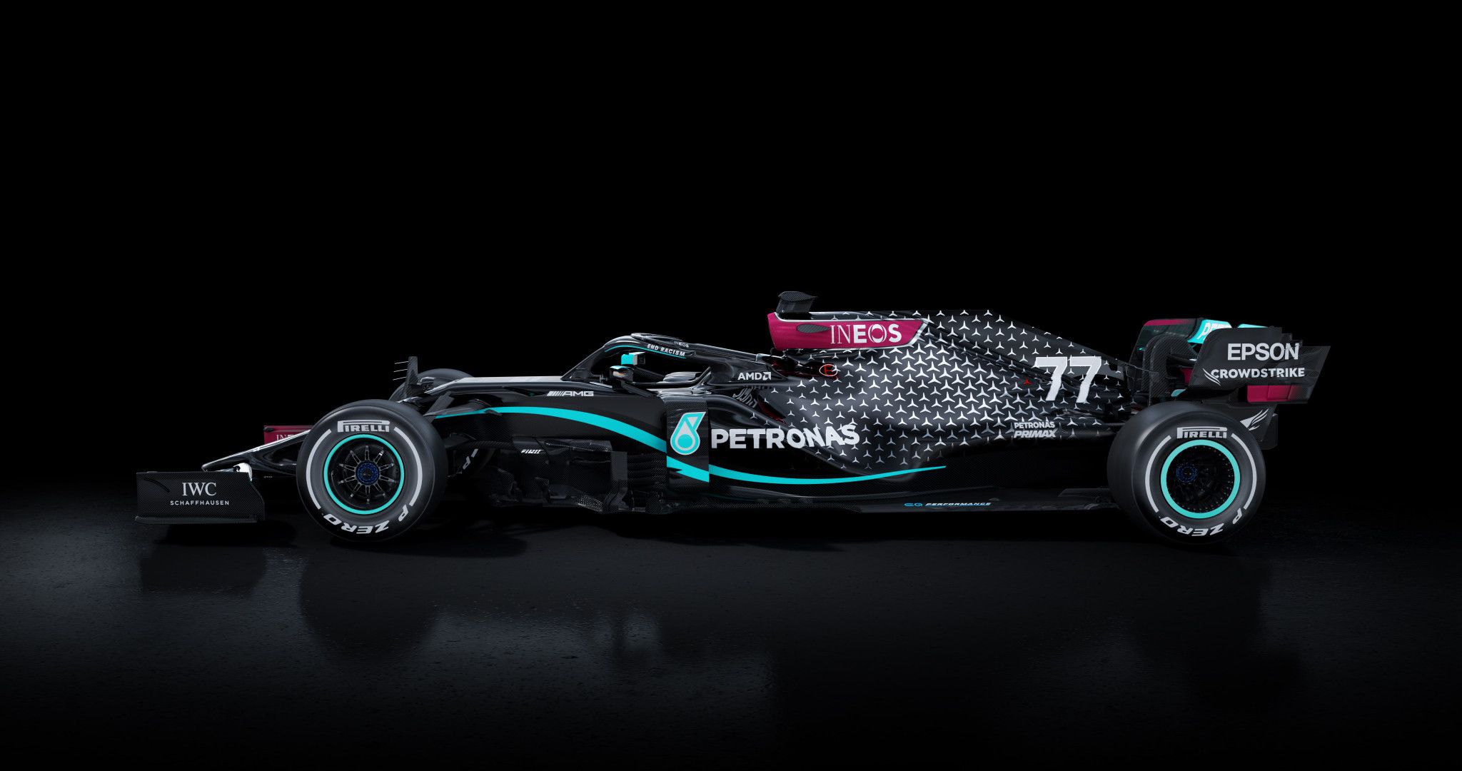 Mercedes AMG F1 will be running a black paint scheme for 2020 to signal their commitment to diversity.