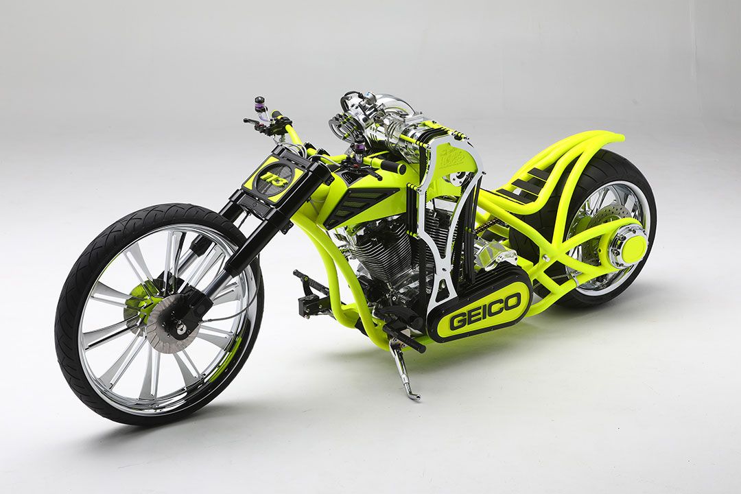 OCC Geico bike in safety paint