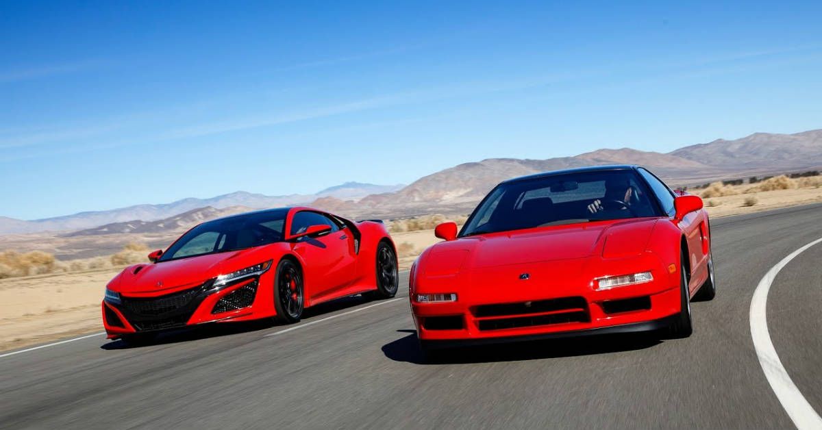 Acura NSX old and new