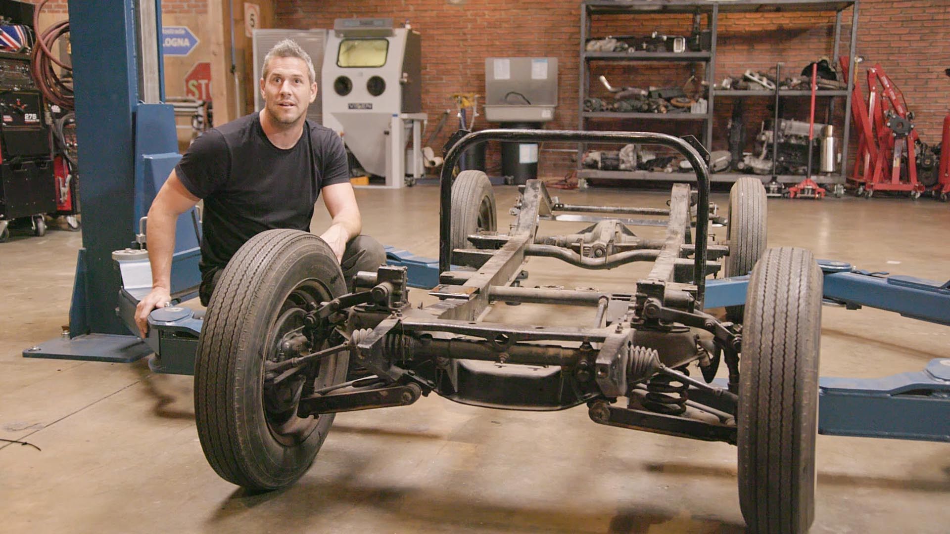 Ant Anstead is altering an MG chassis to make an Alfa recreation