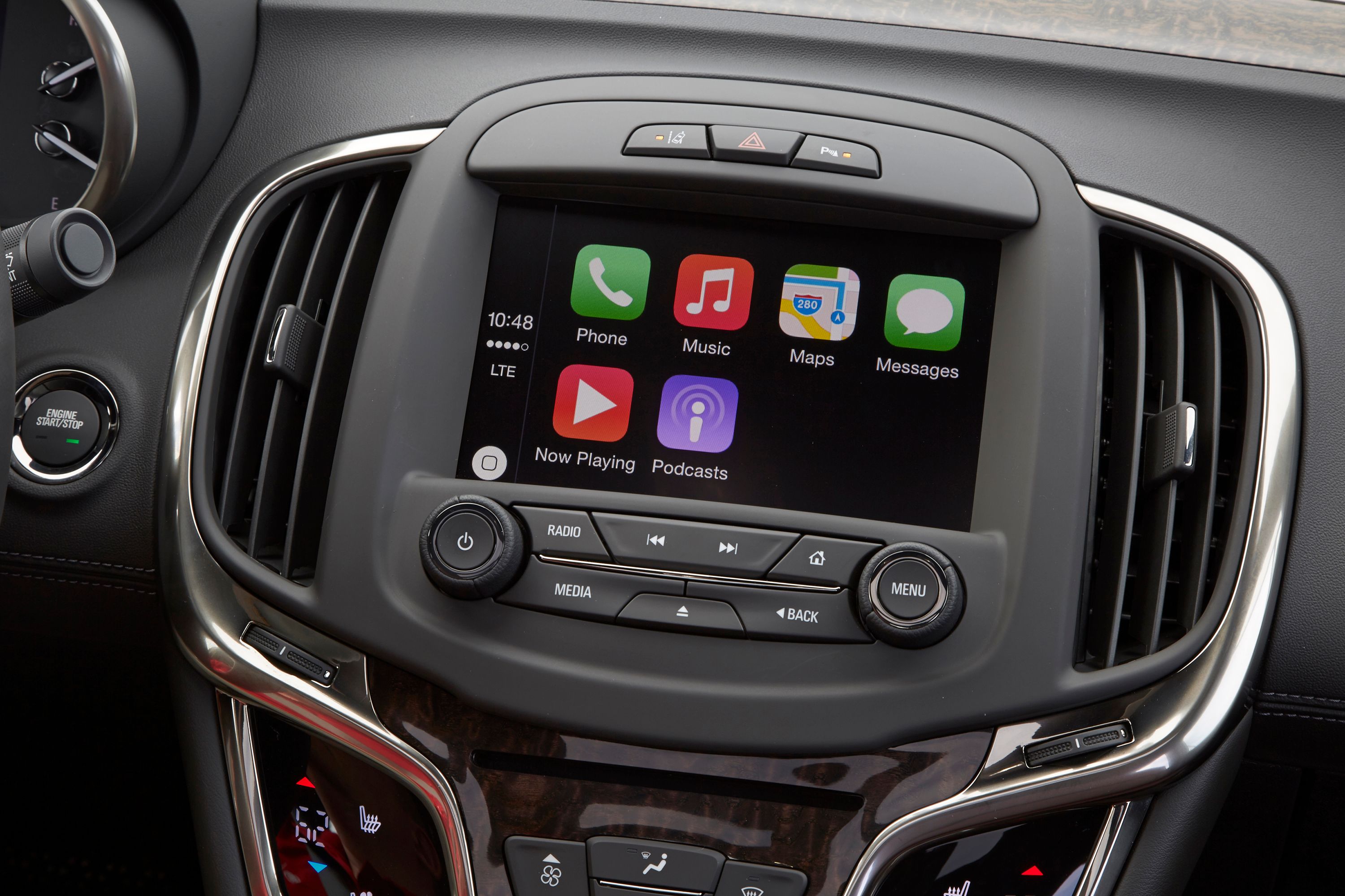 Apple CarPlay is standard in the 2016 model year Buick Regal