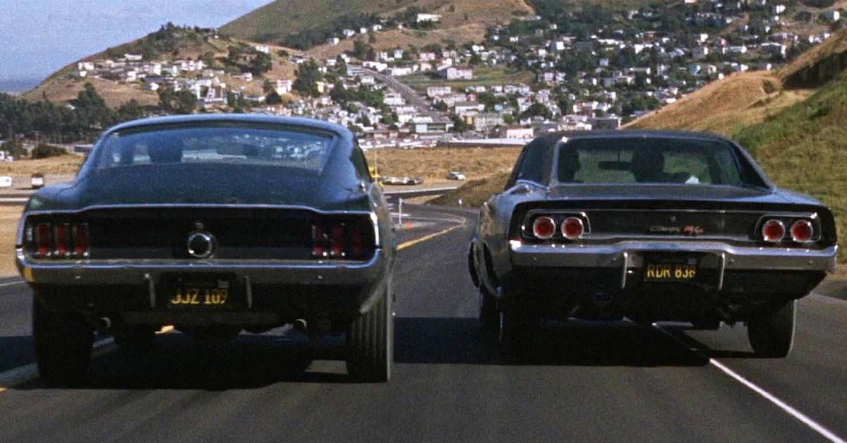 Bullitt chase scene Mustang vs Charger