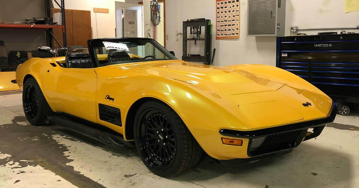 Modified Yellow C3 Corvette
