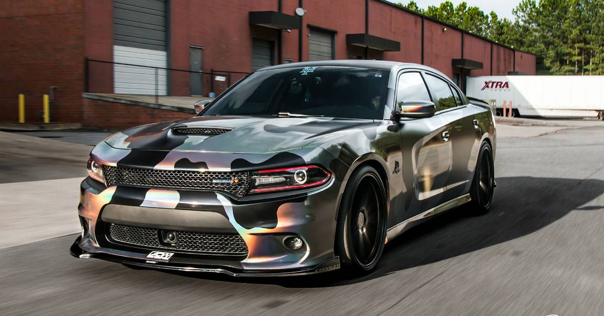 Camo Wrap Dodge Charger