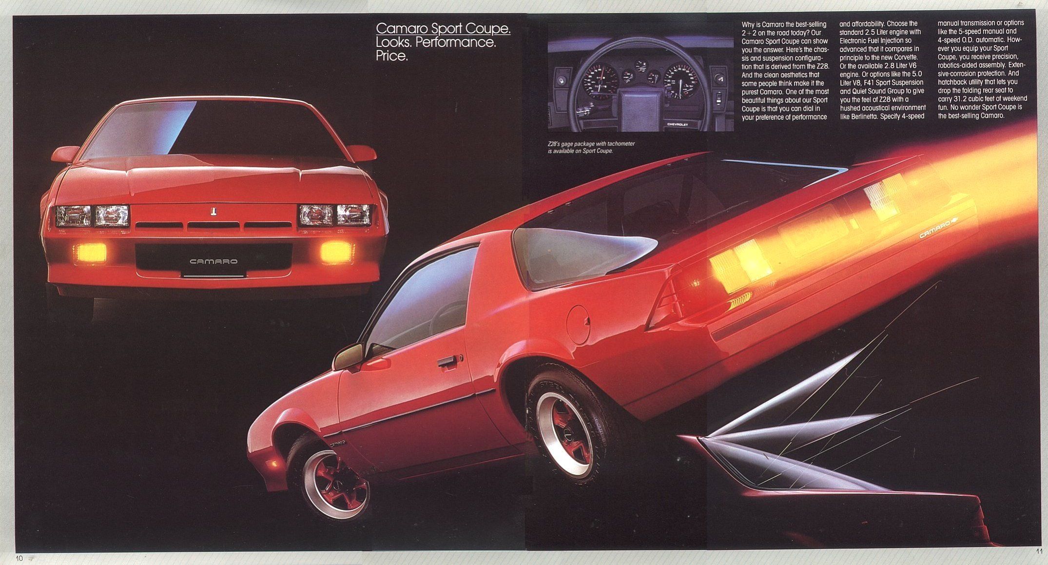 Sporty Looking Ad For The Iron Duke Camaro