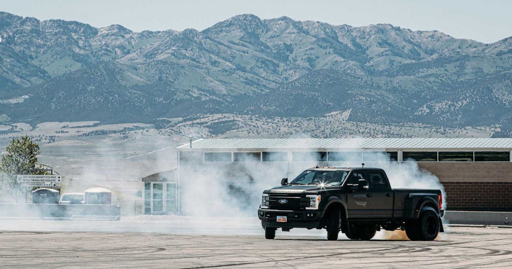 Ken Block Drifts His Ford F-450 Super Duty Dually