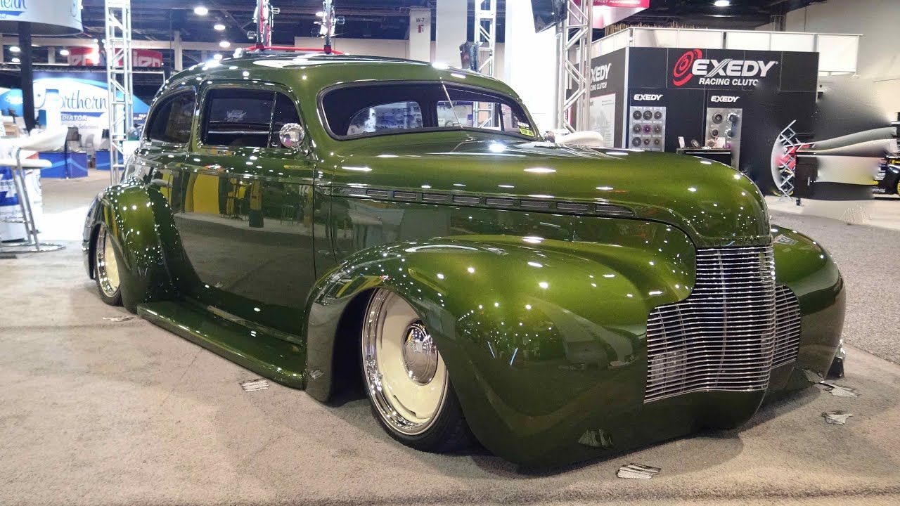 Green 1940 Chevy “Tinmama” at SEMA