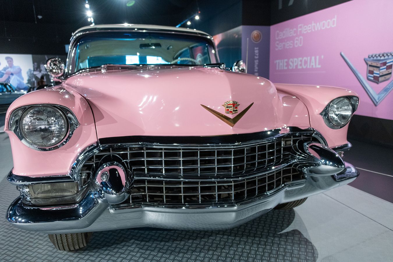 1955 Pink Cadillac Fleatwood