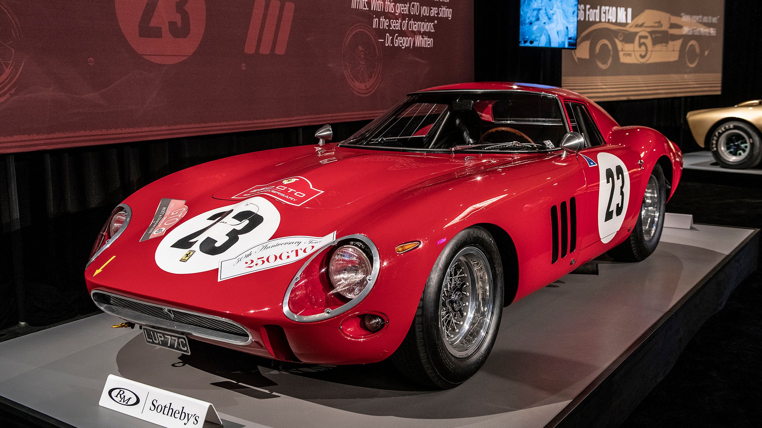 1962 Ferrari 250 GTO at auction in 2018