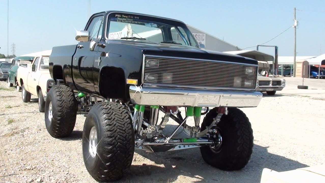 high-modded Chevy truck