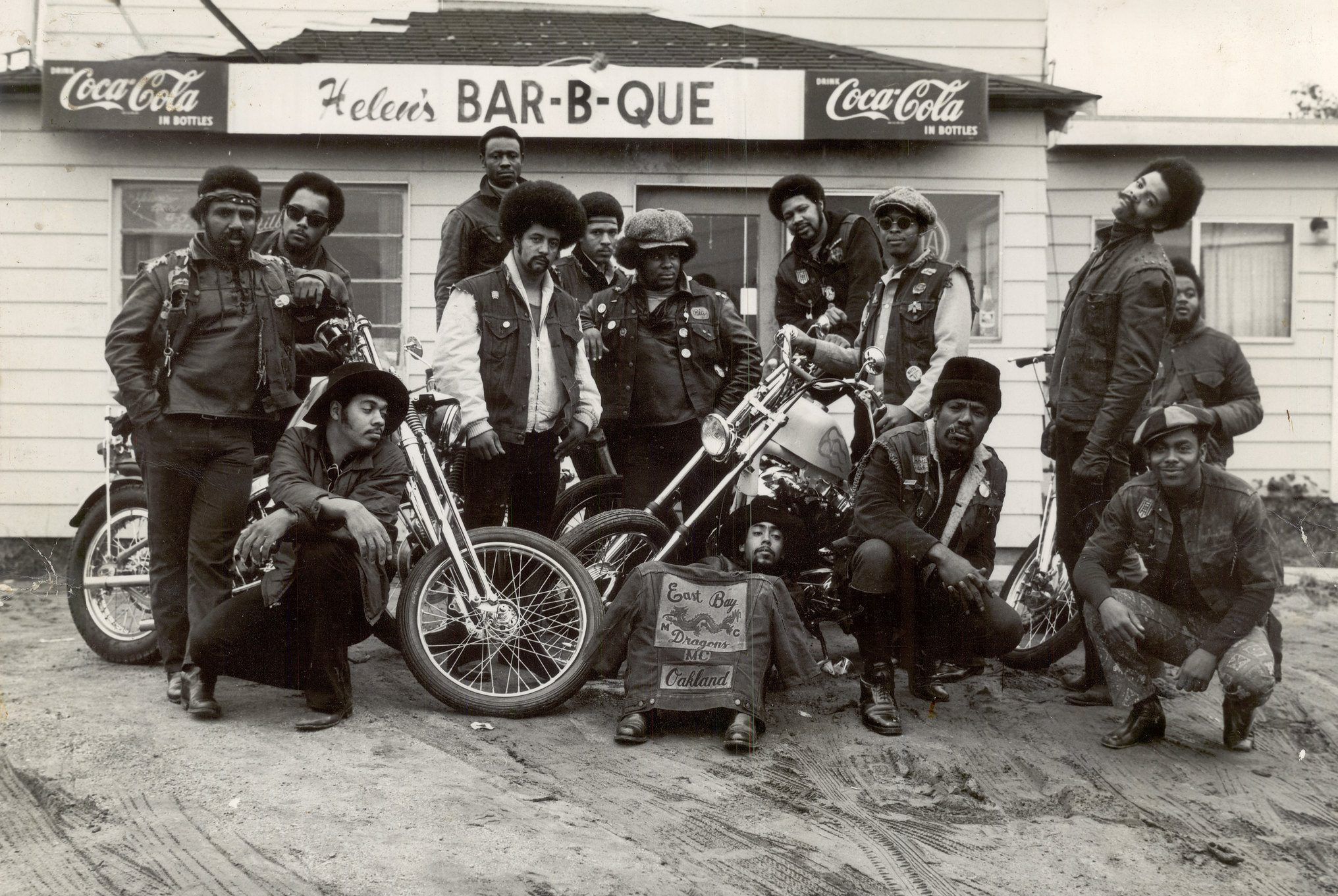The East Bay Dragons, a famous black motorcycle club 