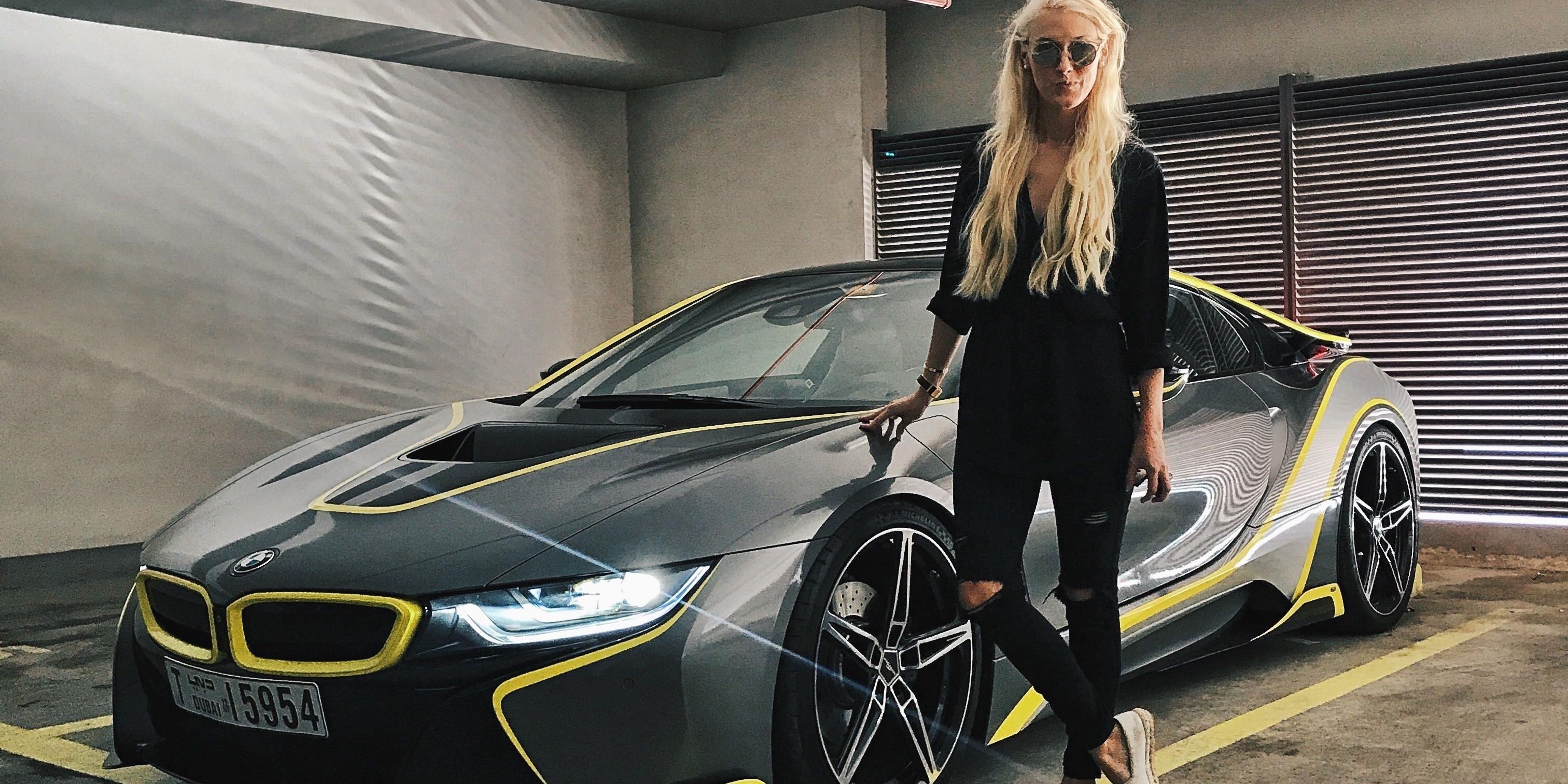 Supercar Blondie and Her BMW i8