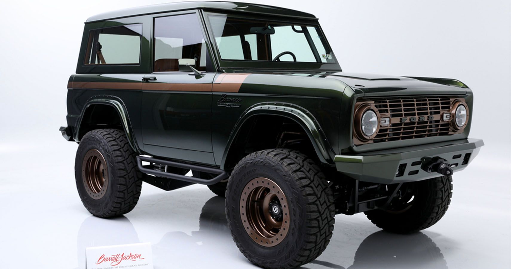 Supercharged Coyote Powered Ford Bronco Sells For K At Barrett Jackson