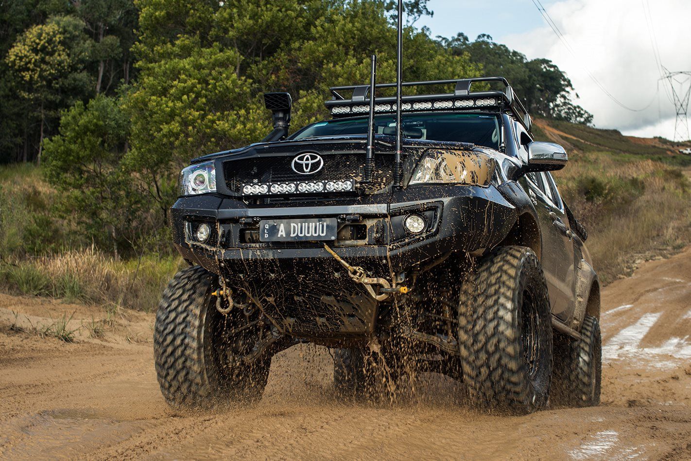 Modded toyota hilux truck off-road