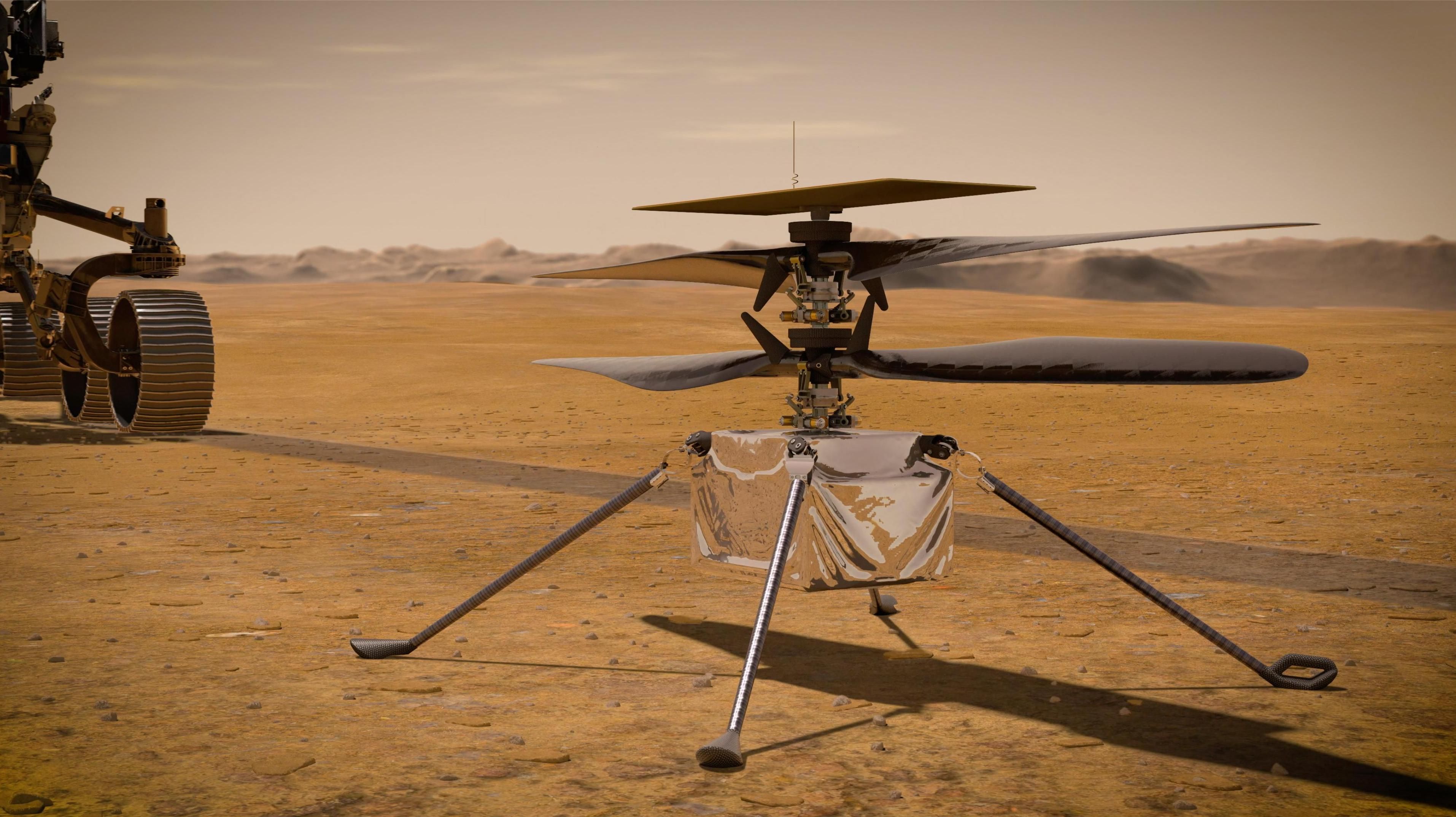 NASA Mars Ingenuity Helicopter Perserverance Rover Space Exploration