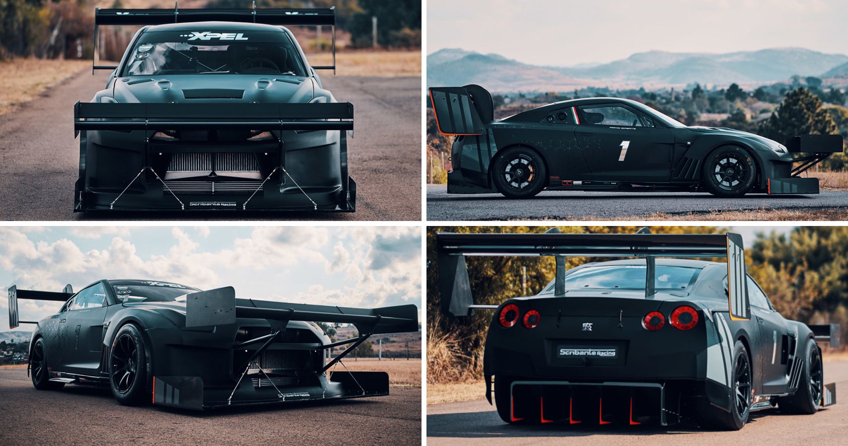 Scribante Racing R35 GT-R rear and front wings