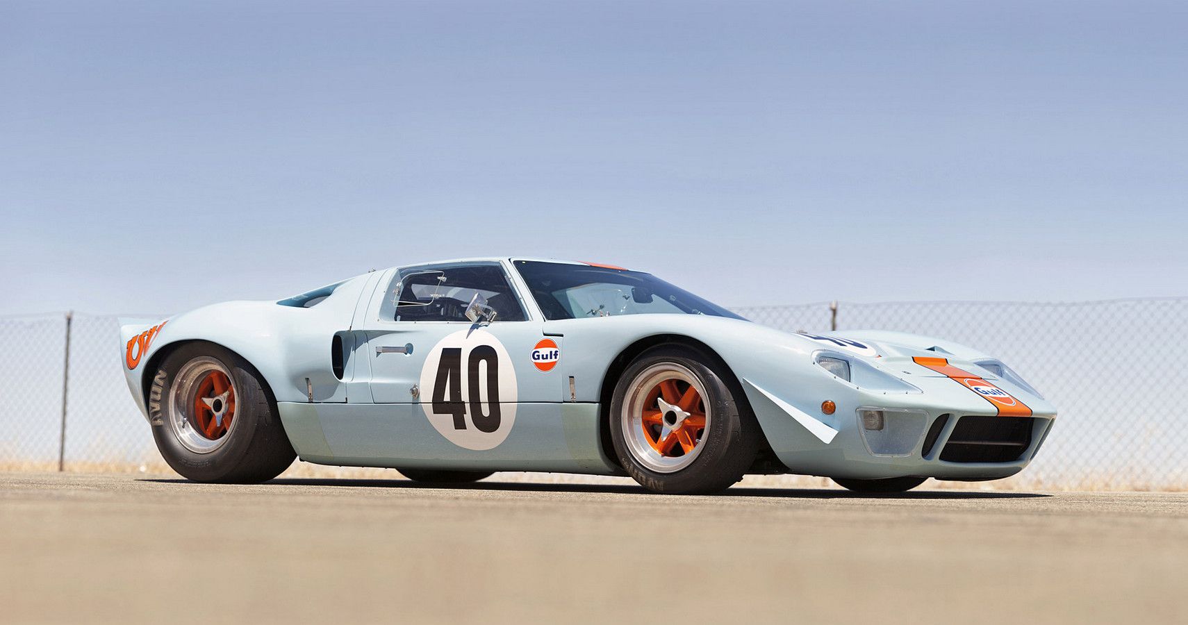 The 1968 Ford GT40 Le Mans Movie Car Parked Outdoors