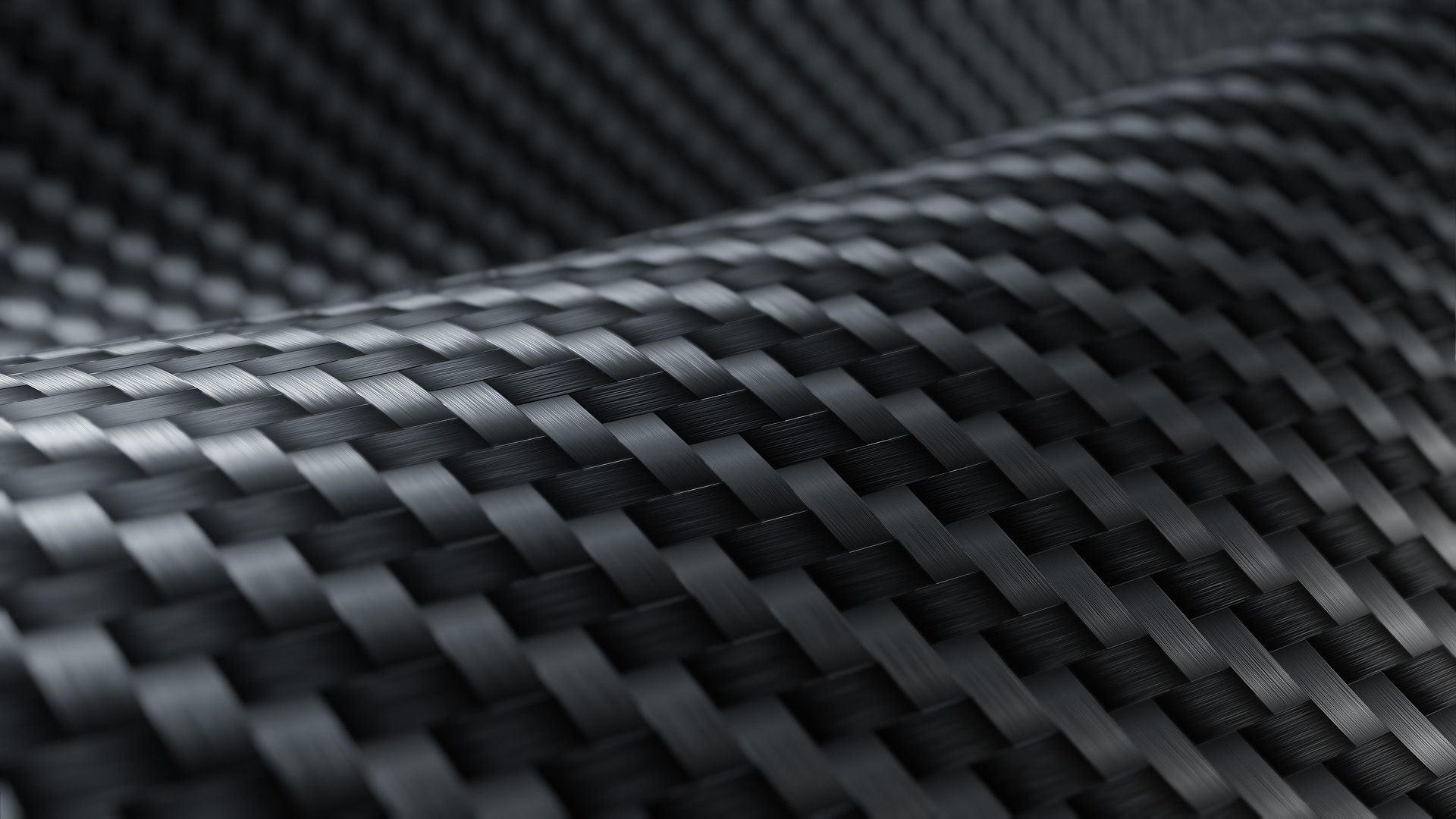 Carbon fiber with a bend in the middle