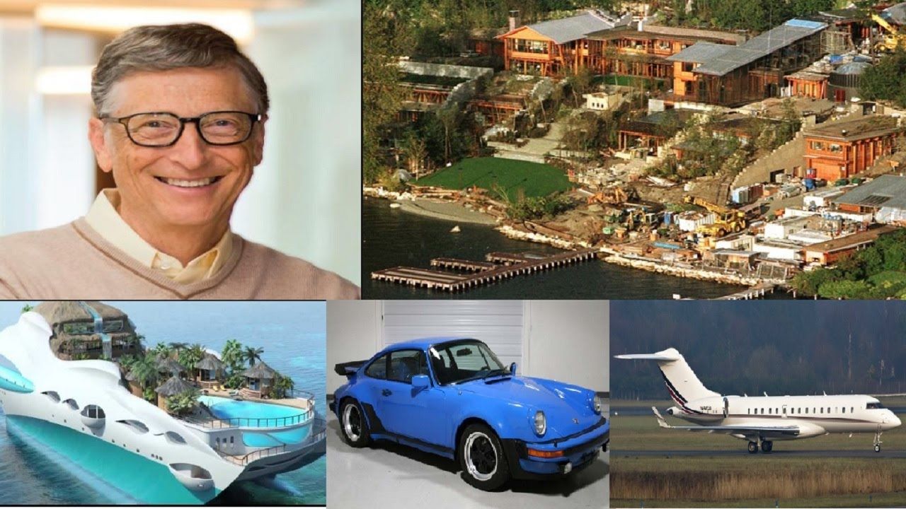 Bill Gates wealth, houses, airplanes, and cars