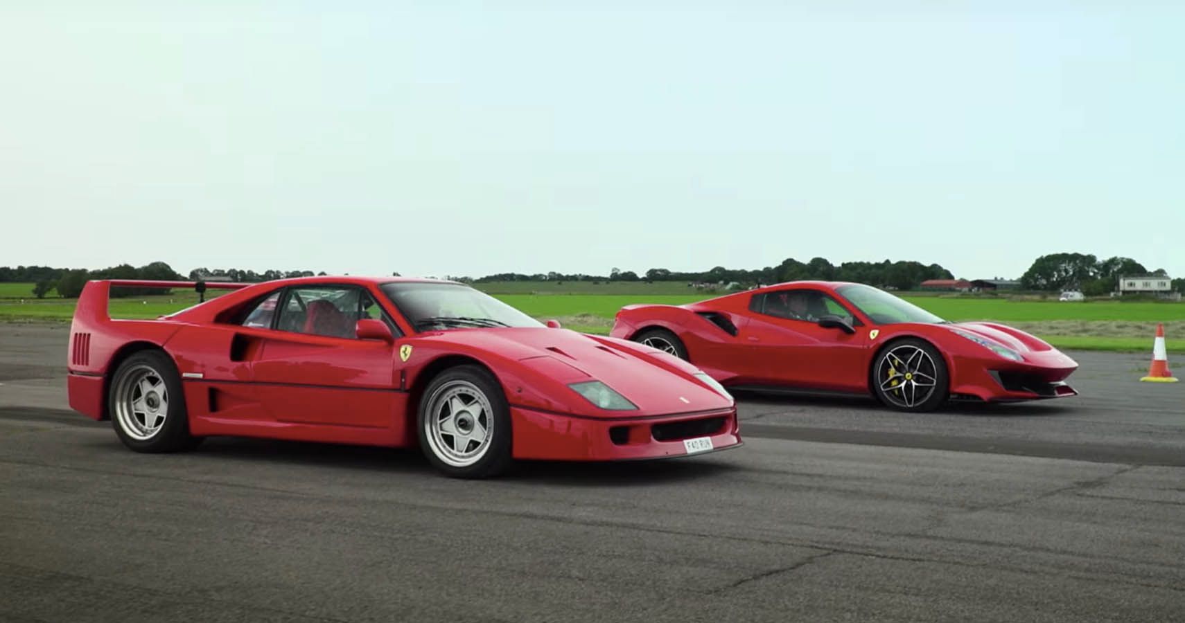 Watch Lovecars Race A Ferrari F40 Against A 488 Pista