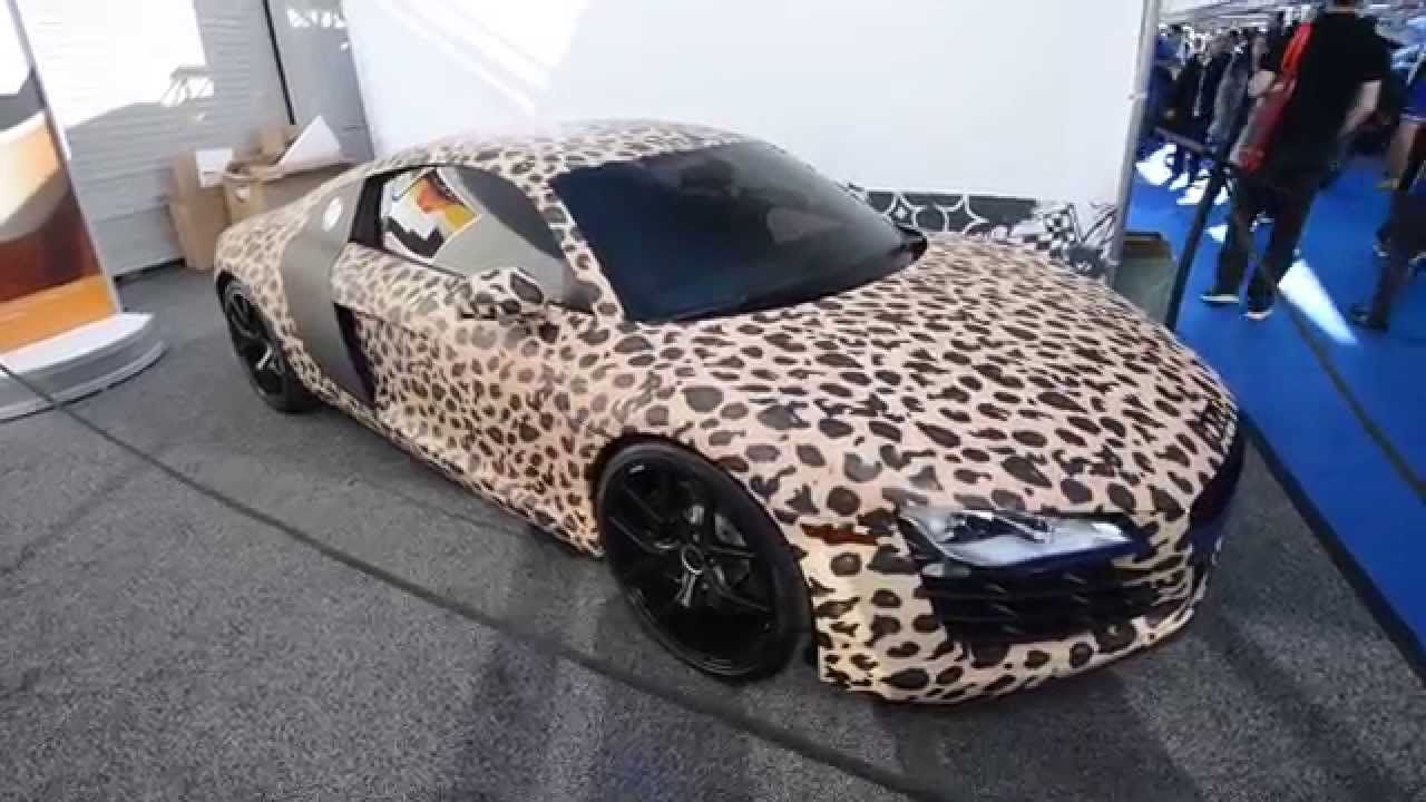 Justin Beiber Leopard Audi R8