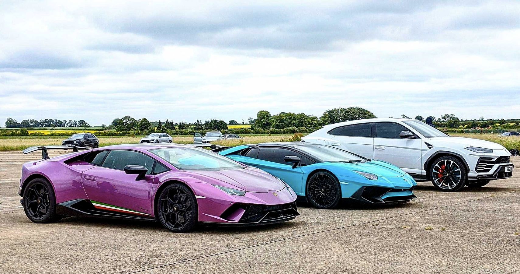 Sibling Rivalry Drag Race: Lambo Urus Vs Aventador Vs Huracan