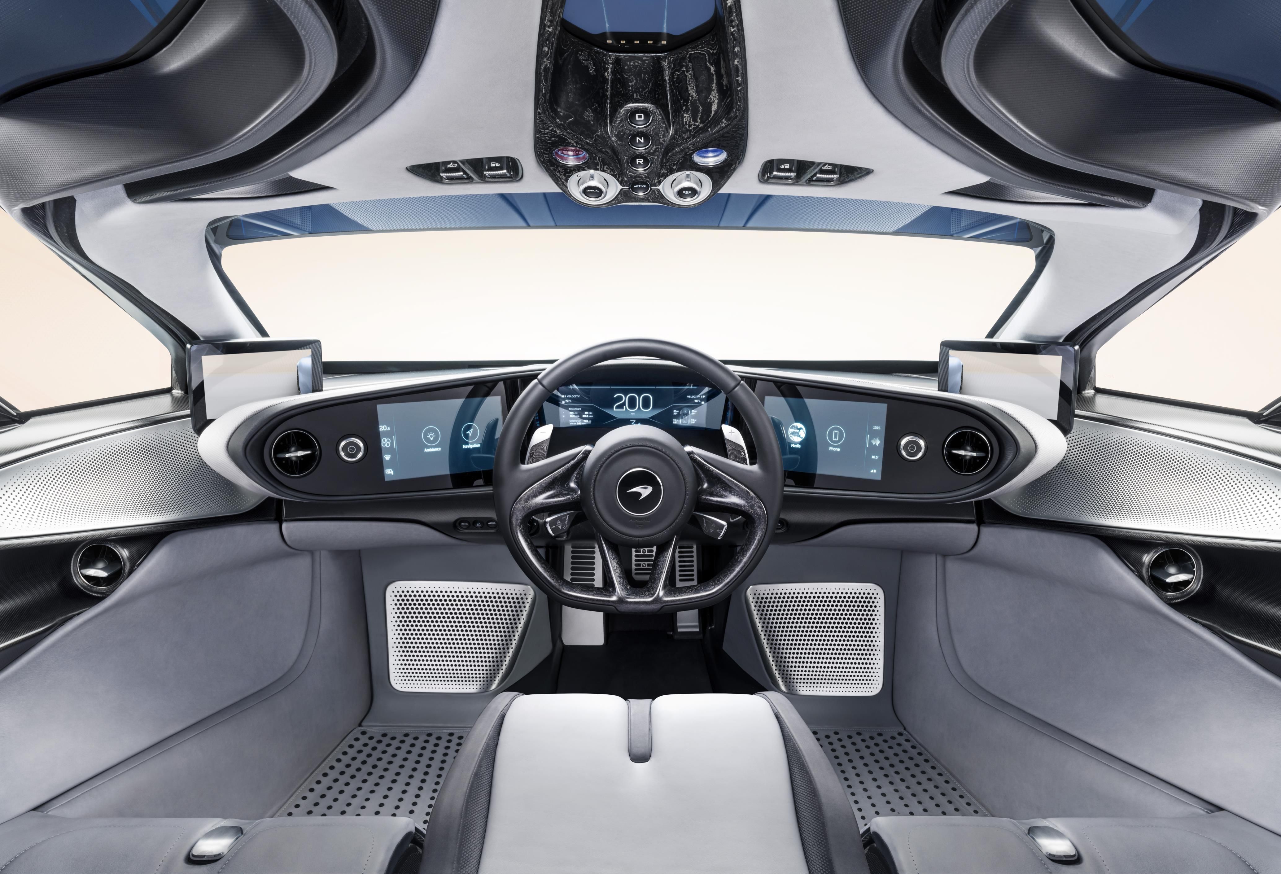 Interior of a 2020 McLaren Speedtail
