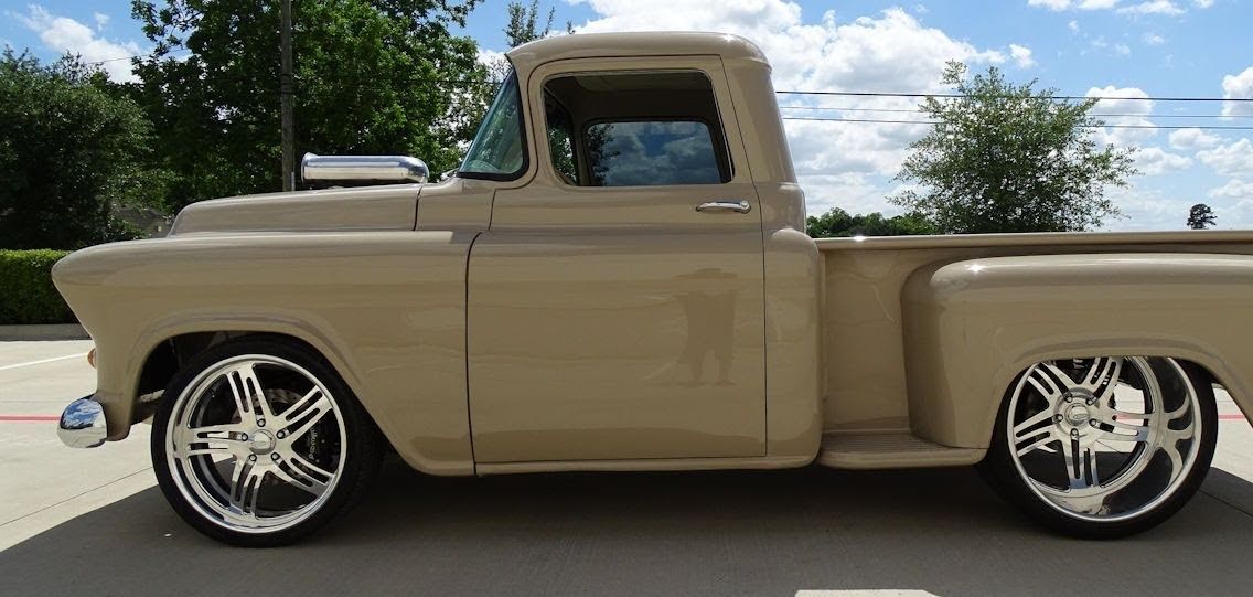 classic truck with beautiful rims and tires