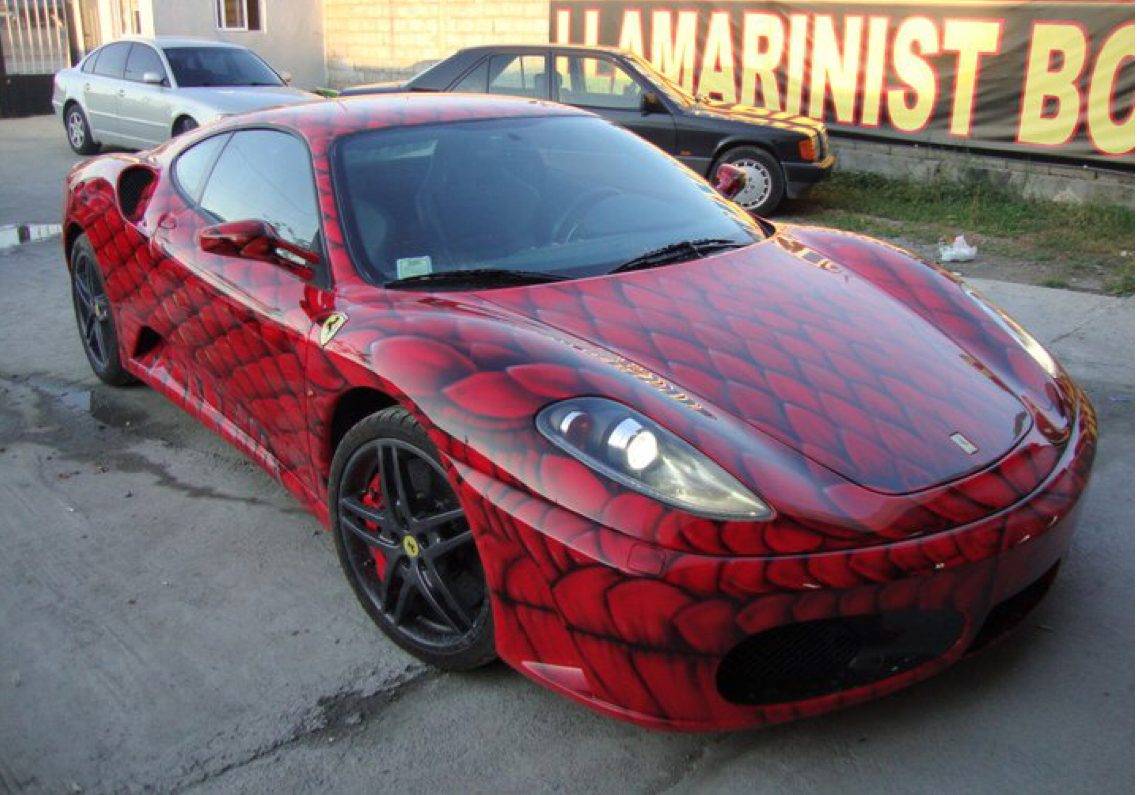 These Italian Sports Cars Received The Ugly Wrap Job Treatment