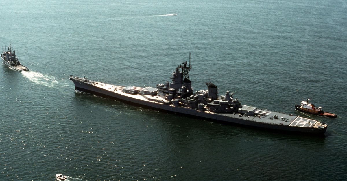 USS Missouri Side View