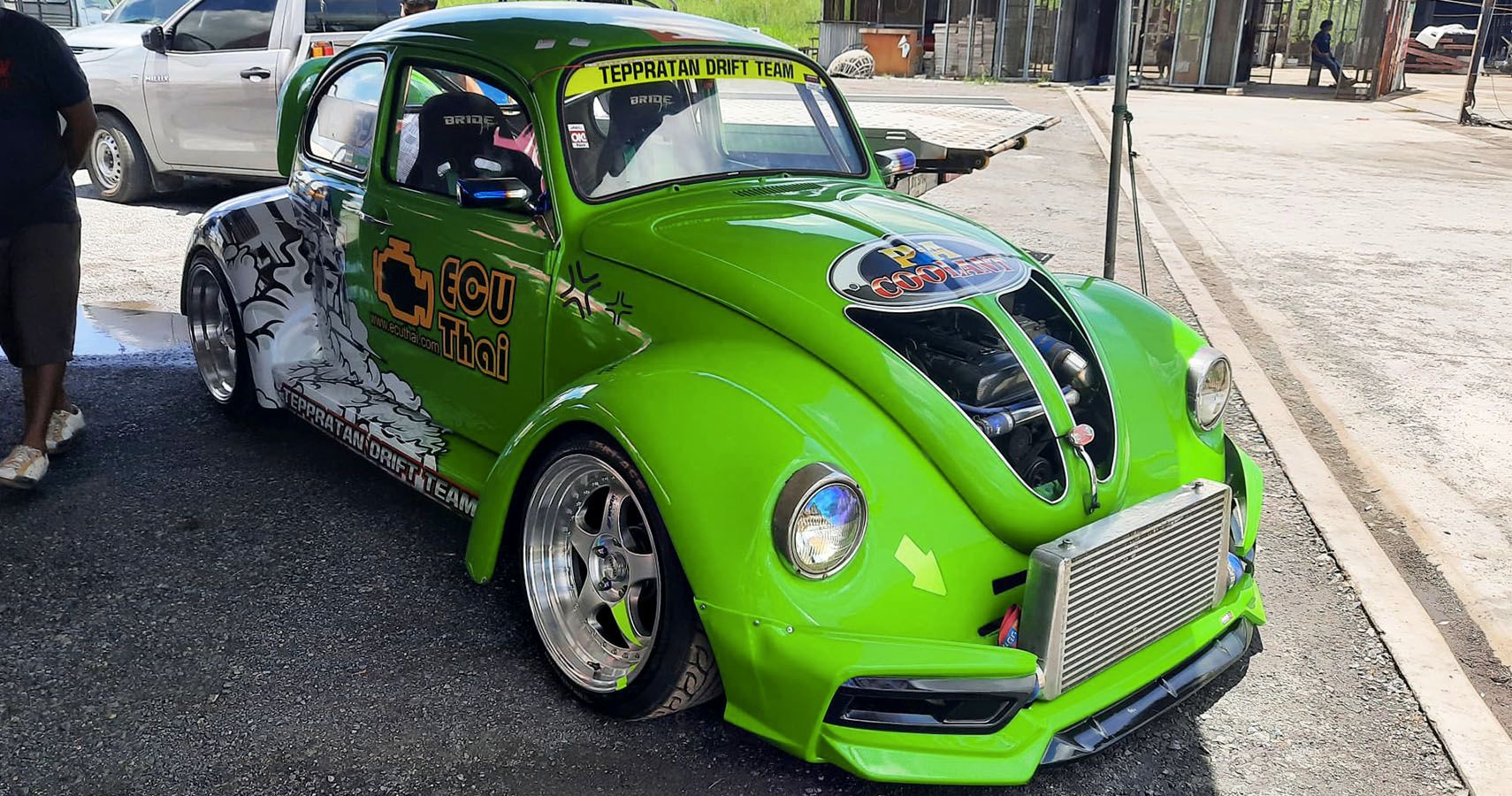 Swapped! Classic VW Bug Gets A Turbo 2JZ...Up Front!