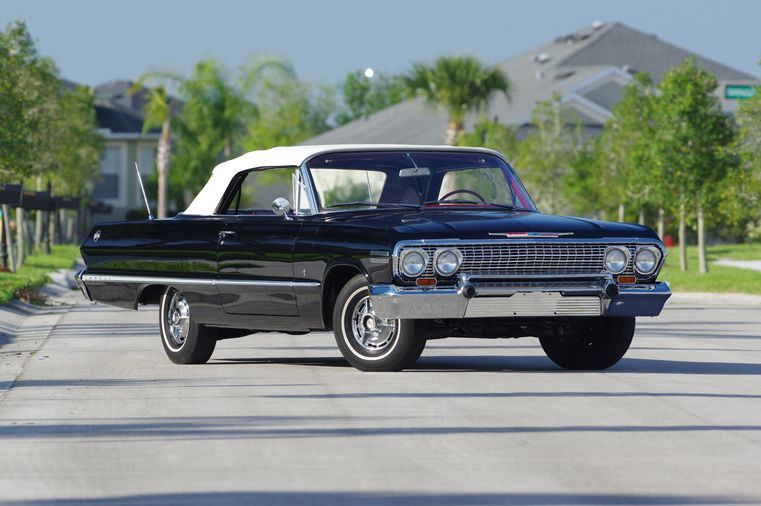 Early Impala With The Popular Inline 6 Engine