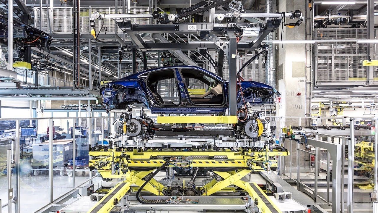 Porsche Manufacturing Factory Production Car Taycan Turbo S Carbon Emissions Sustainability