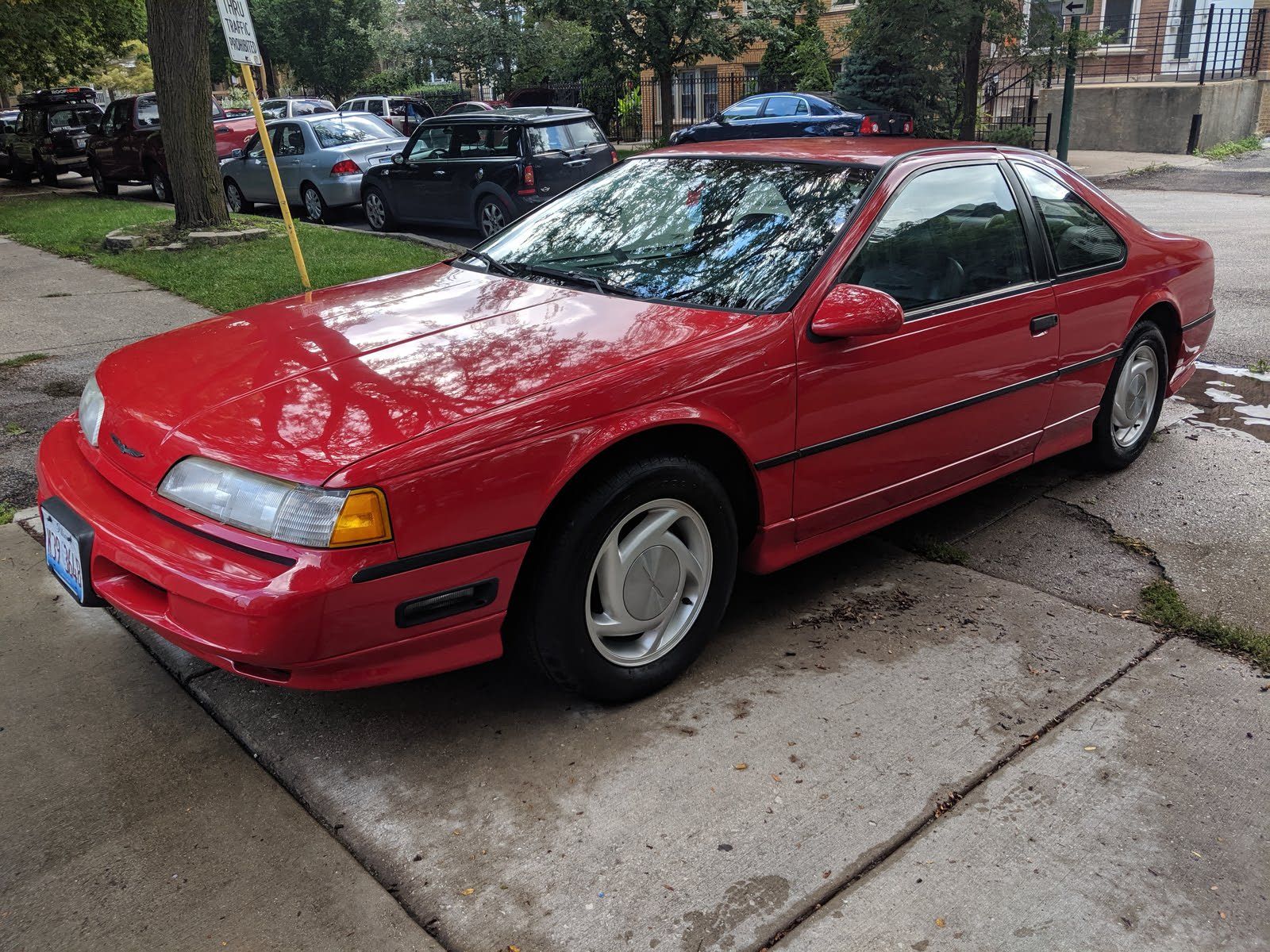 1989 Ford Thunderbird Coupe red