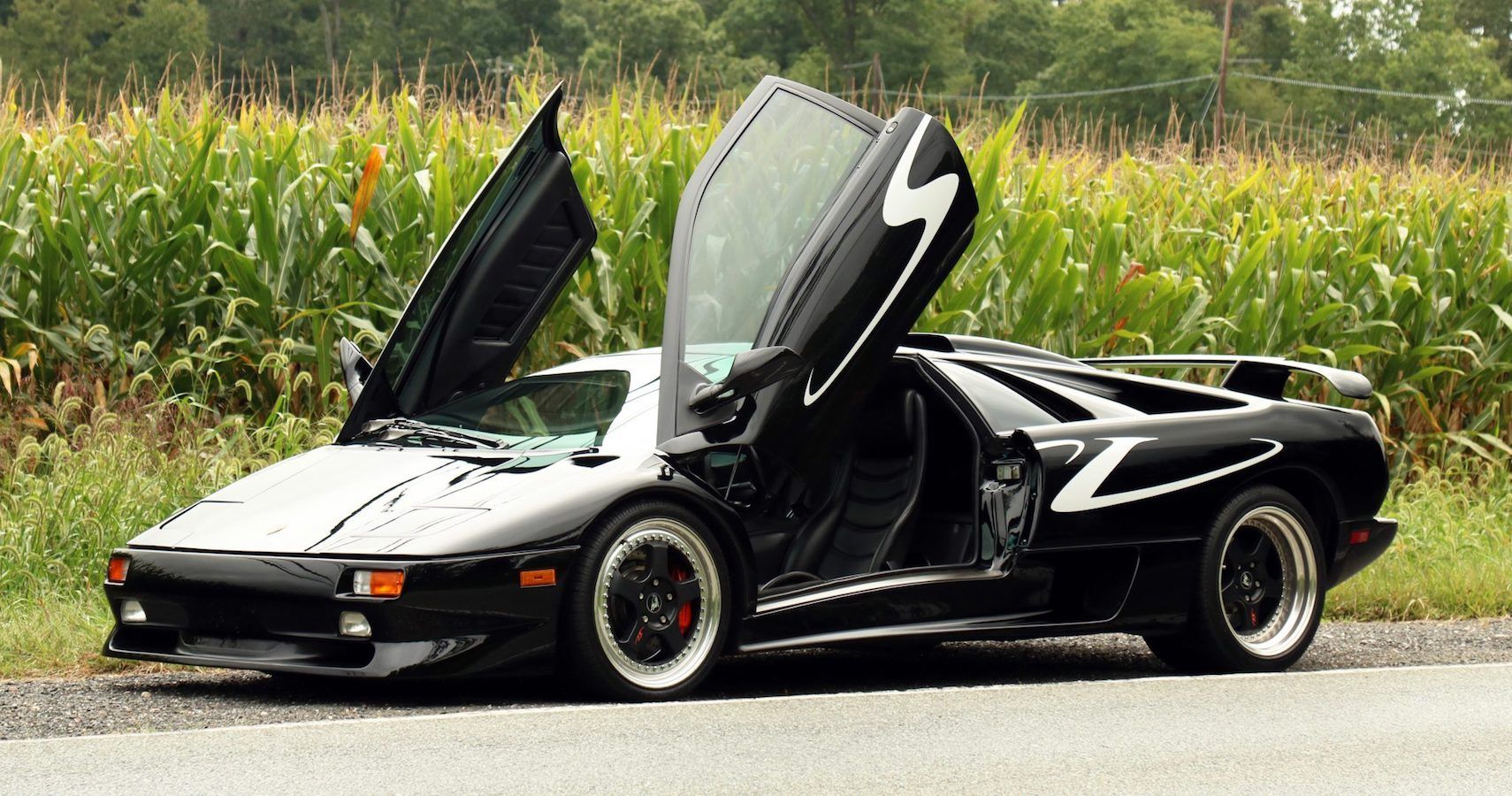 Black 1998 Lamborghini Diablo SV