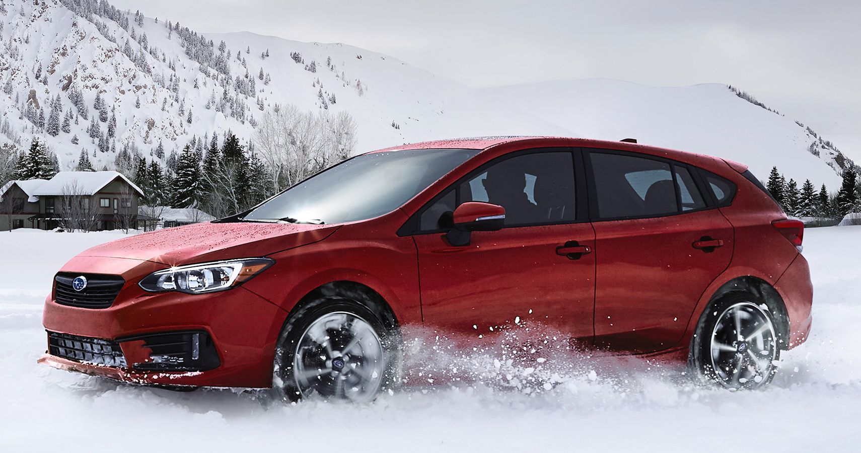 Subaru Impreza five-door snow