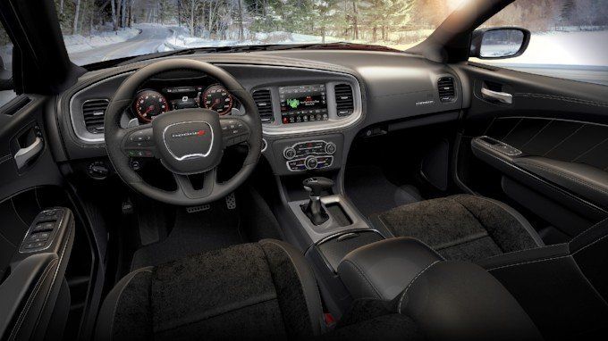 The interior of a 2021 Dodge Charger Scat Pack