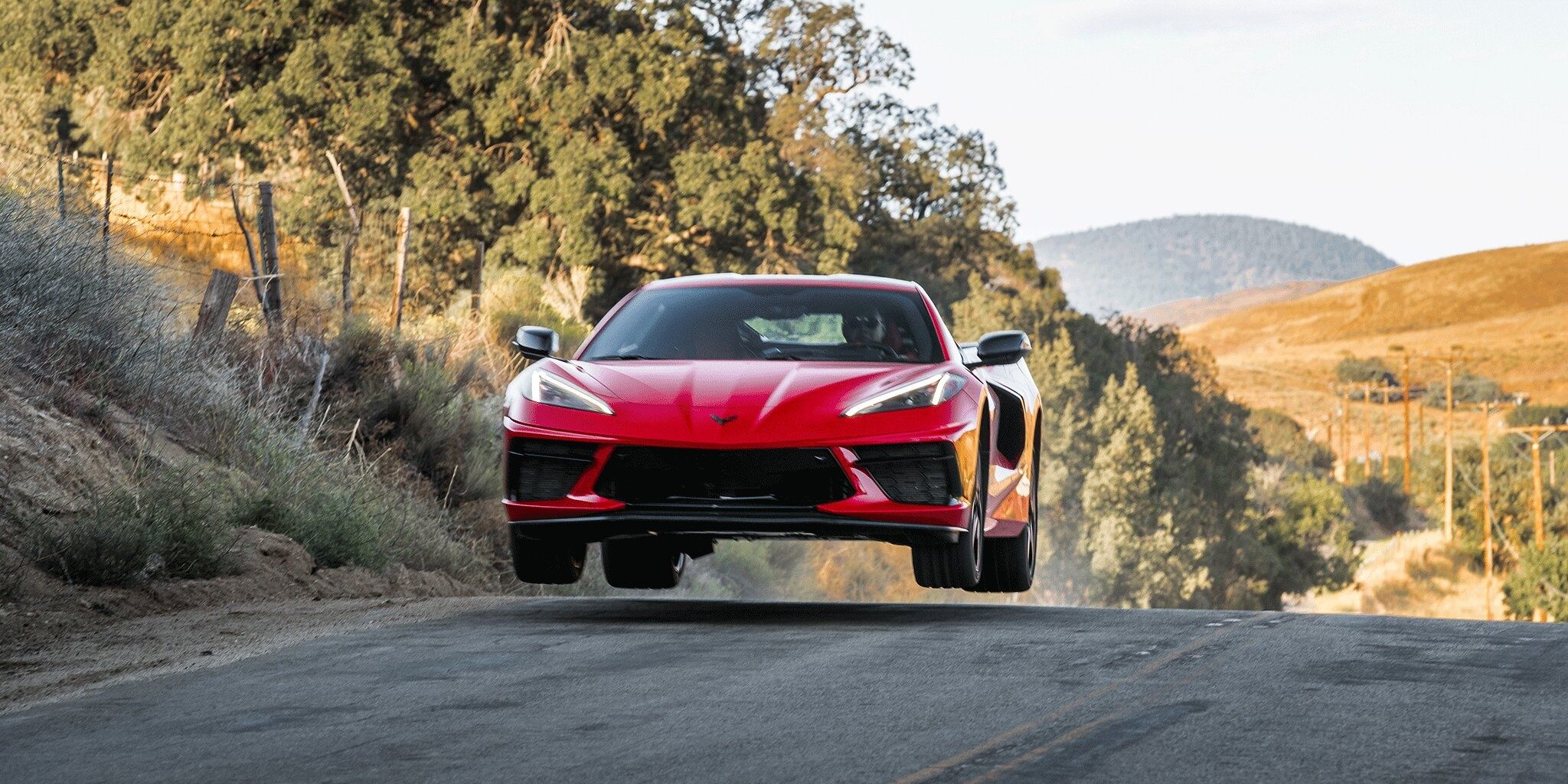 The 2020 C8 Corvette making an astonishing speed jump